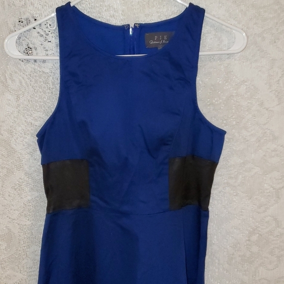 Blue Black flare dress by PJK Patterson J. Kincaid - Picture 5 of 13